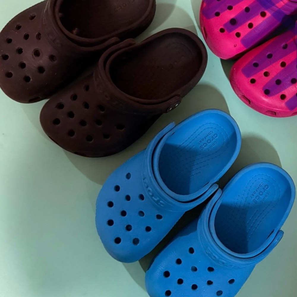 Crocs Clogs in Black, Blue bundle